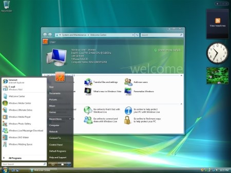 Image of the Windows Vista desktop