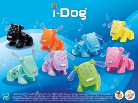 Promotional image of differently colored plastic dogs